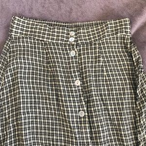 Vintage high waist grunge midi skirt